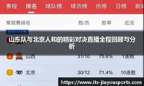 山东队与北京人和的精彩对决直播全程回顾与分析
